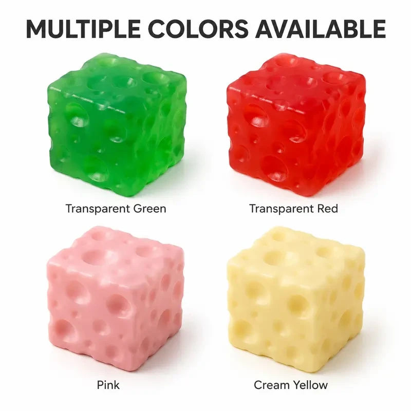 Cheese Cube Squishy Toy