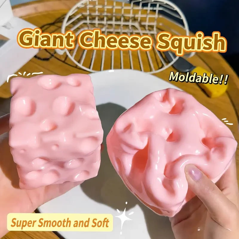 Cheese Cube Squishy Toy