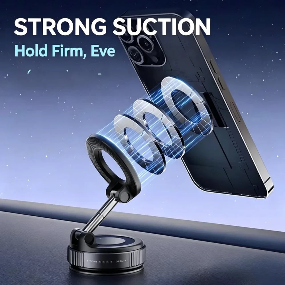 Magnetic Vacuum Car Phone Holder